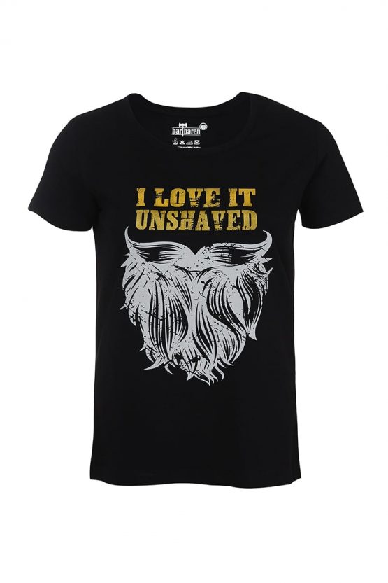 Damen T Shirt Unshaved Front low res <a href="https://www.bartbaren.com/wp-content/uploads/2018/03/masse-braeute.png" target="_blank" rel="noopener noreferrer">Größentabelle</a>