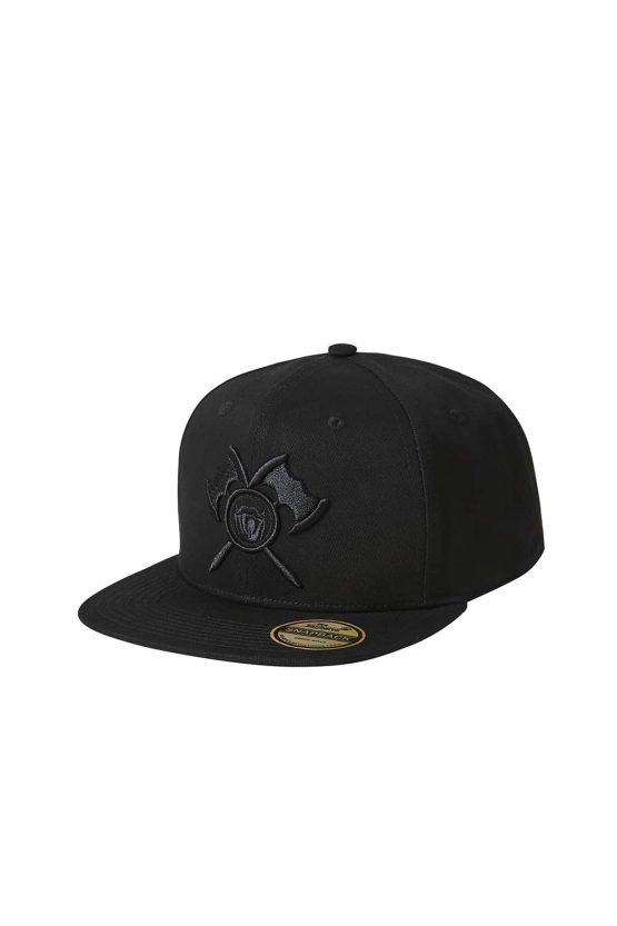 Snapback Cap Classic black Front Die zweite Basic Cap im aufwendigen 3D Design.