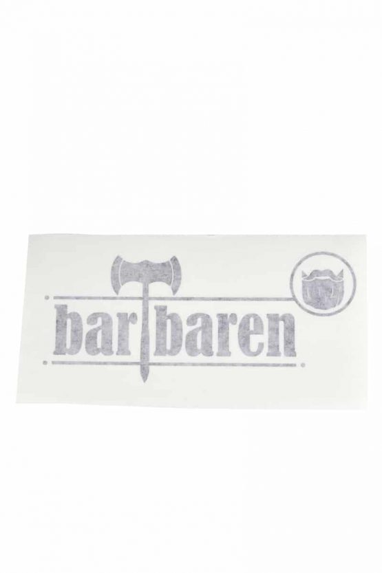 Aufkleber Logo komplett 3652 low res barTbaren Logo Aufkleber aus Hochleistungs-PVC-Folie.