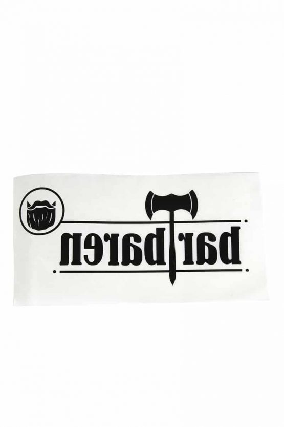 Aufkleber Logo komplett 3653 low res barTbaren Logo Aufkleber aus Hochleistungs-PVC-Folie.