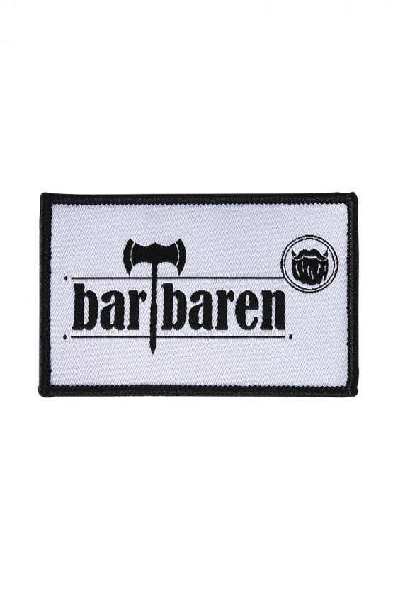 Patch_Front_800x1200px Patch Front 800x1200px barTbaren Logo Aufnäher, hochwertig gewebt mit Kettelrand.