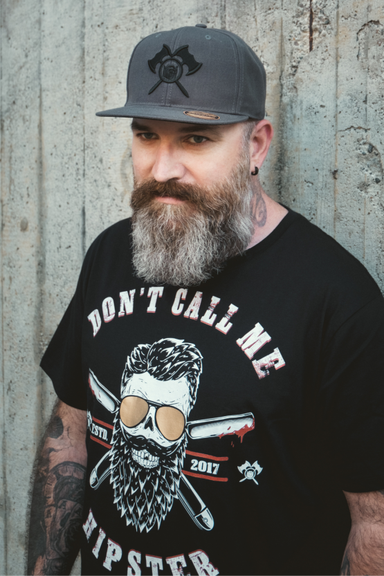 barTbaren Snapback Cap Classic grau Classic Cap grau Klaus Die nächste Basic Cap im aufwendigen 3D Design.