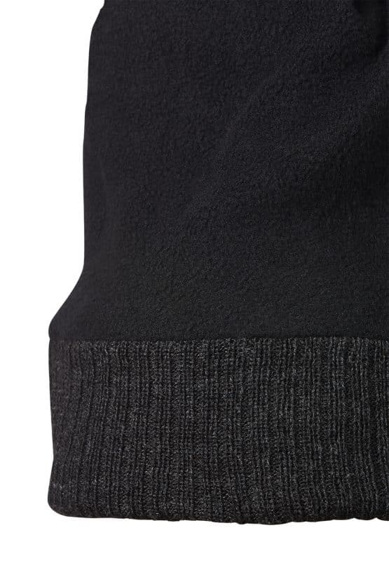 Beanie brTbrn charcoal Futter Unisex Beanie mit Bommel und hochwertigem 3D Stick.